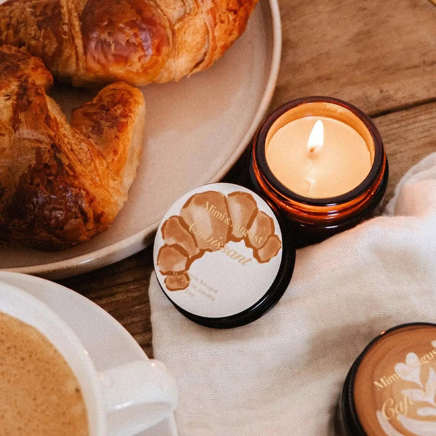 Mini Soy Wax Candle — Croissant