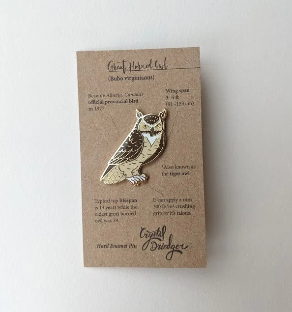 Great Horned Owl Enamel Pin