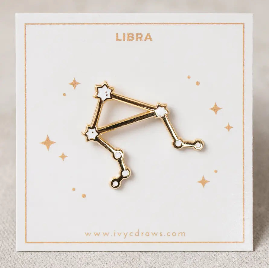Zodiac Constellation Enamel Pin