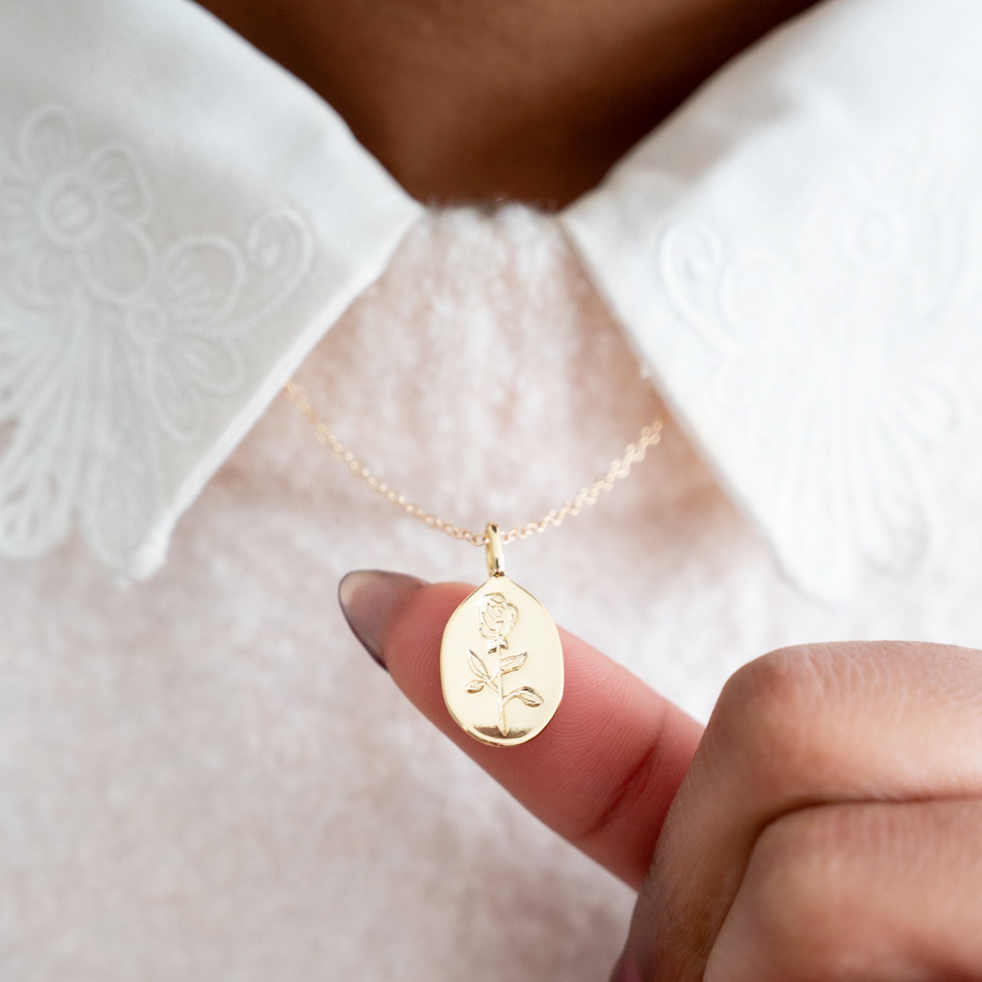 Rose Medallion Necklace