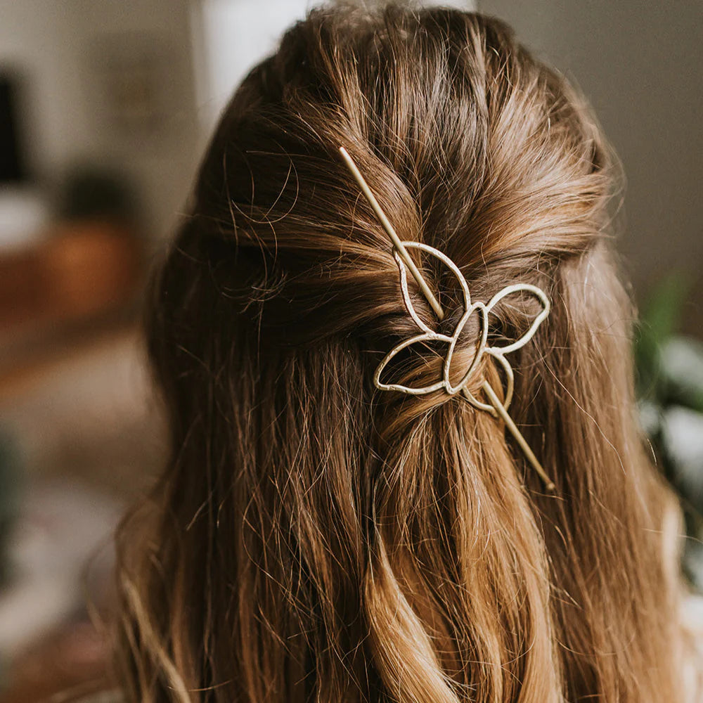 Gold Butterfly Hair Slide