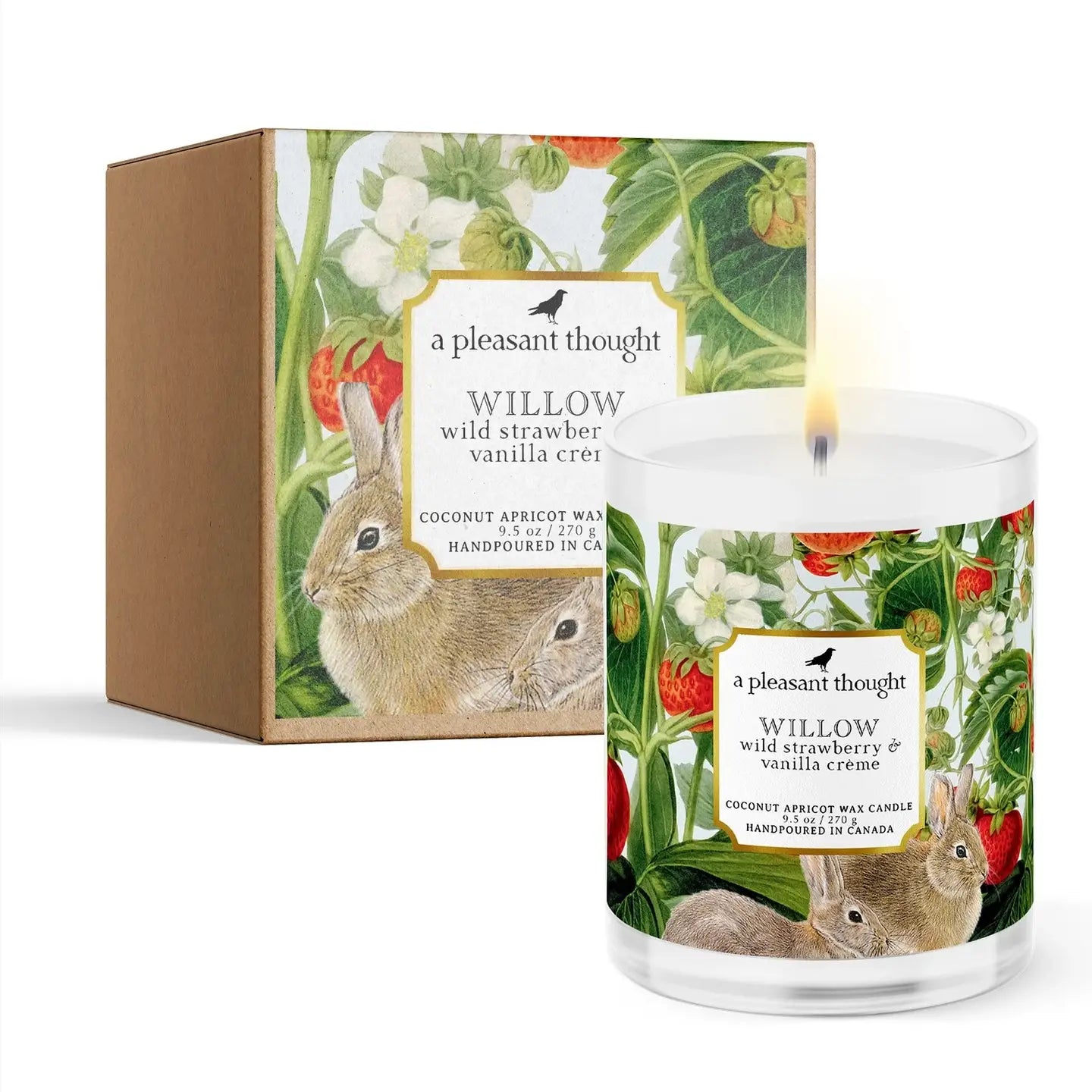 Willow – Wild Strawberry & Vanilla Crème Candle