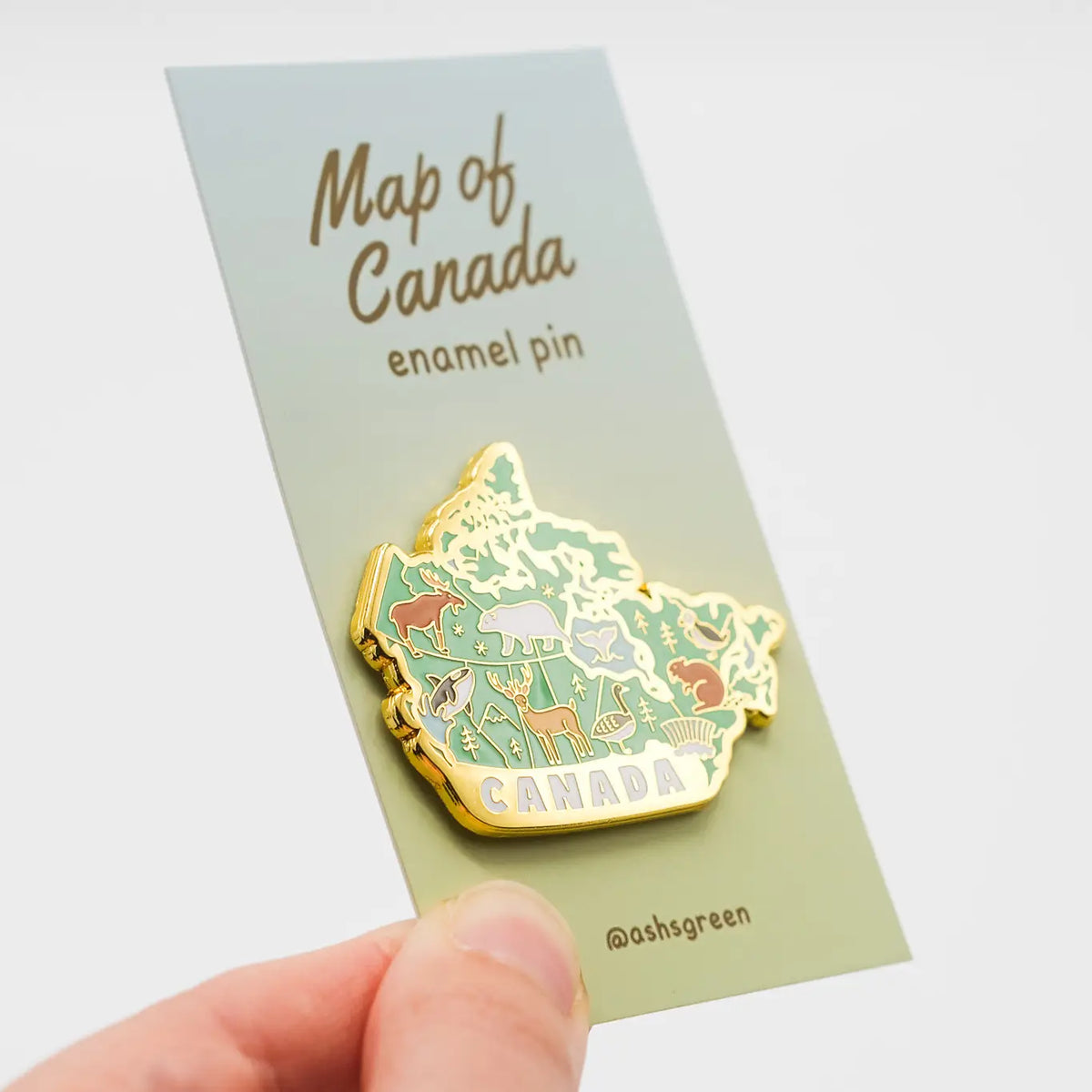 Map of Canada Enamel Pin