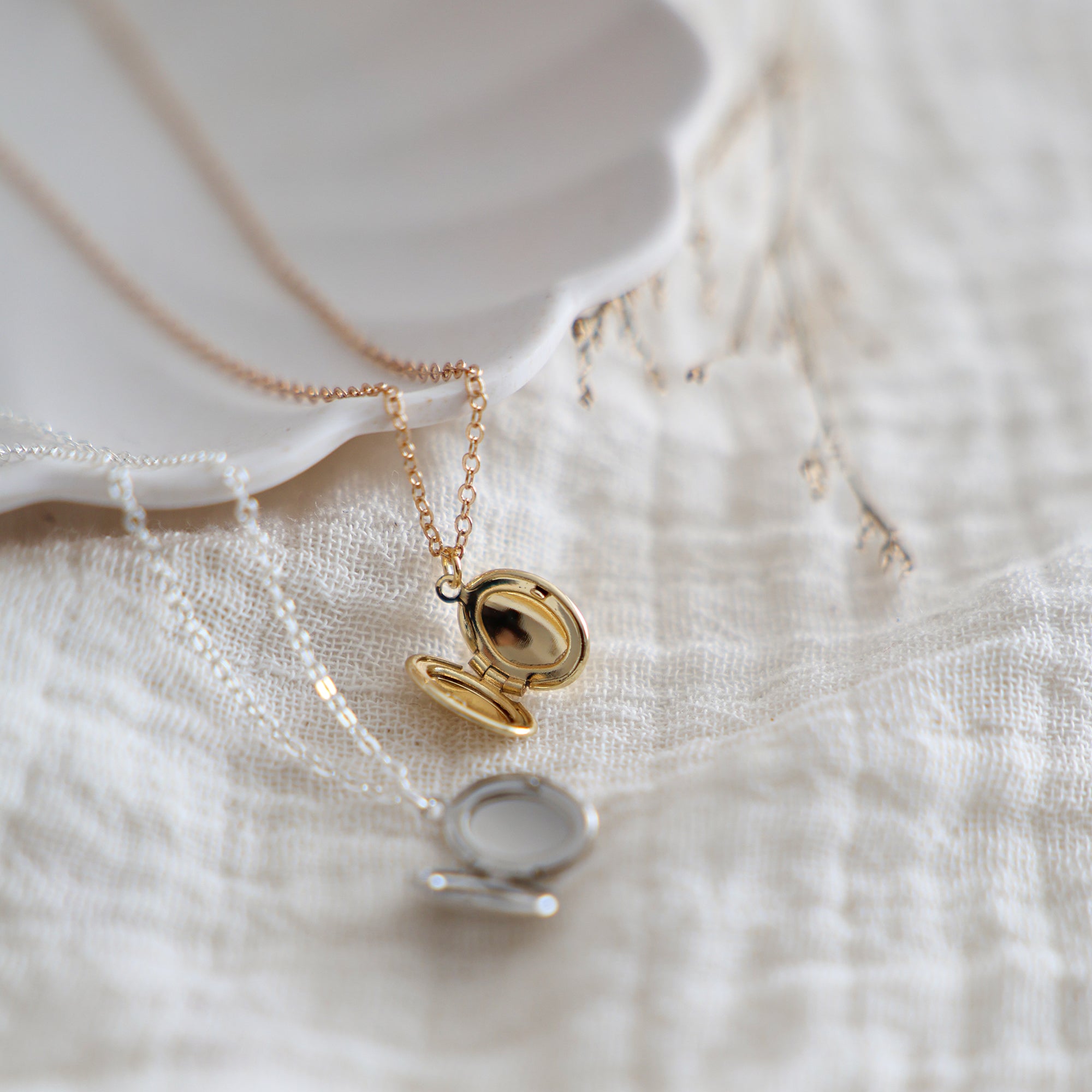 Oval Locket Necklace