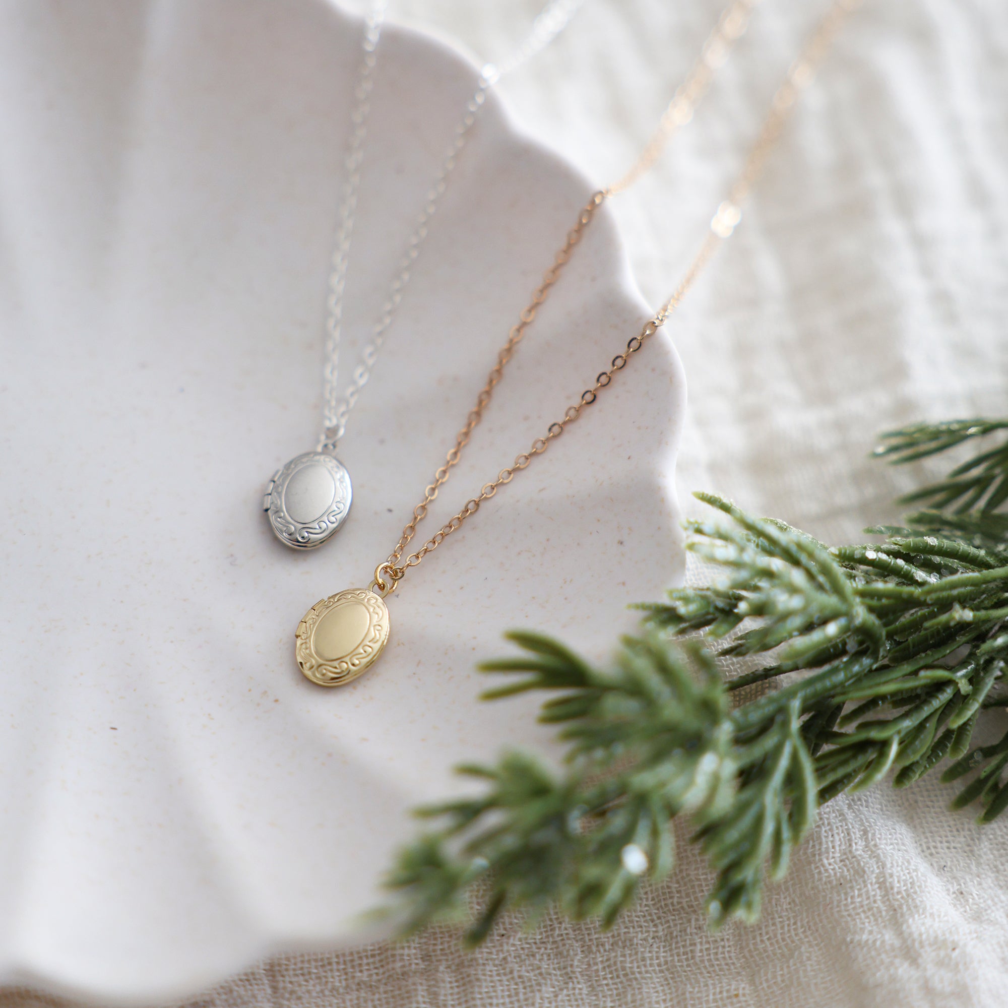 Oval Locket Necklace
