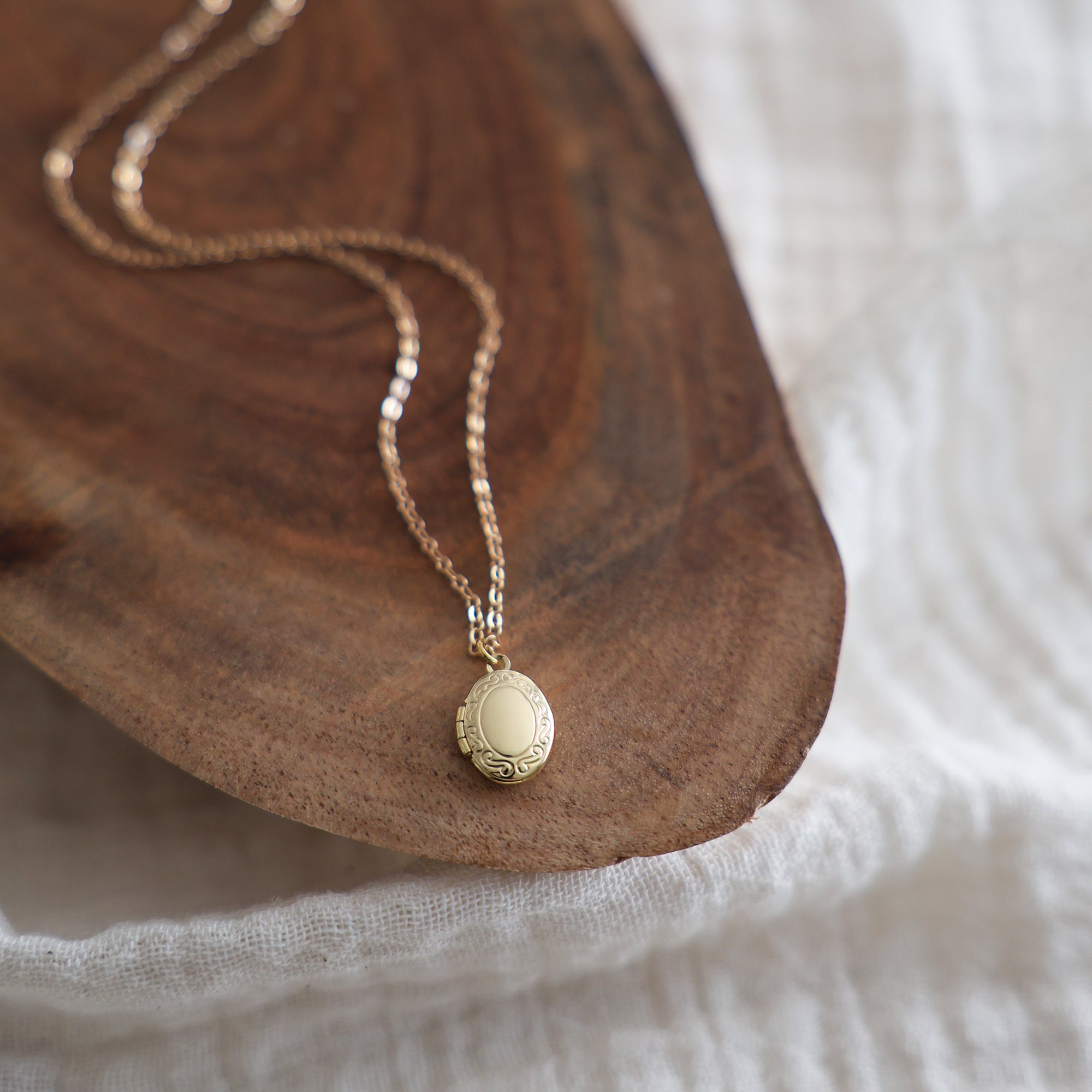 Oval Locket Necklace