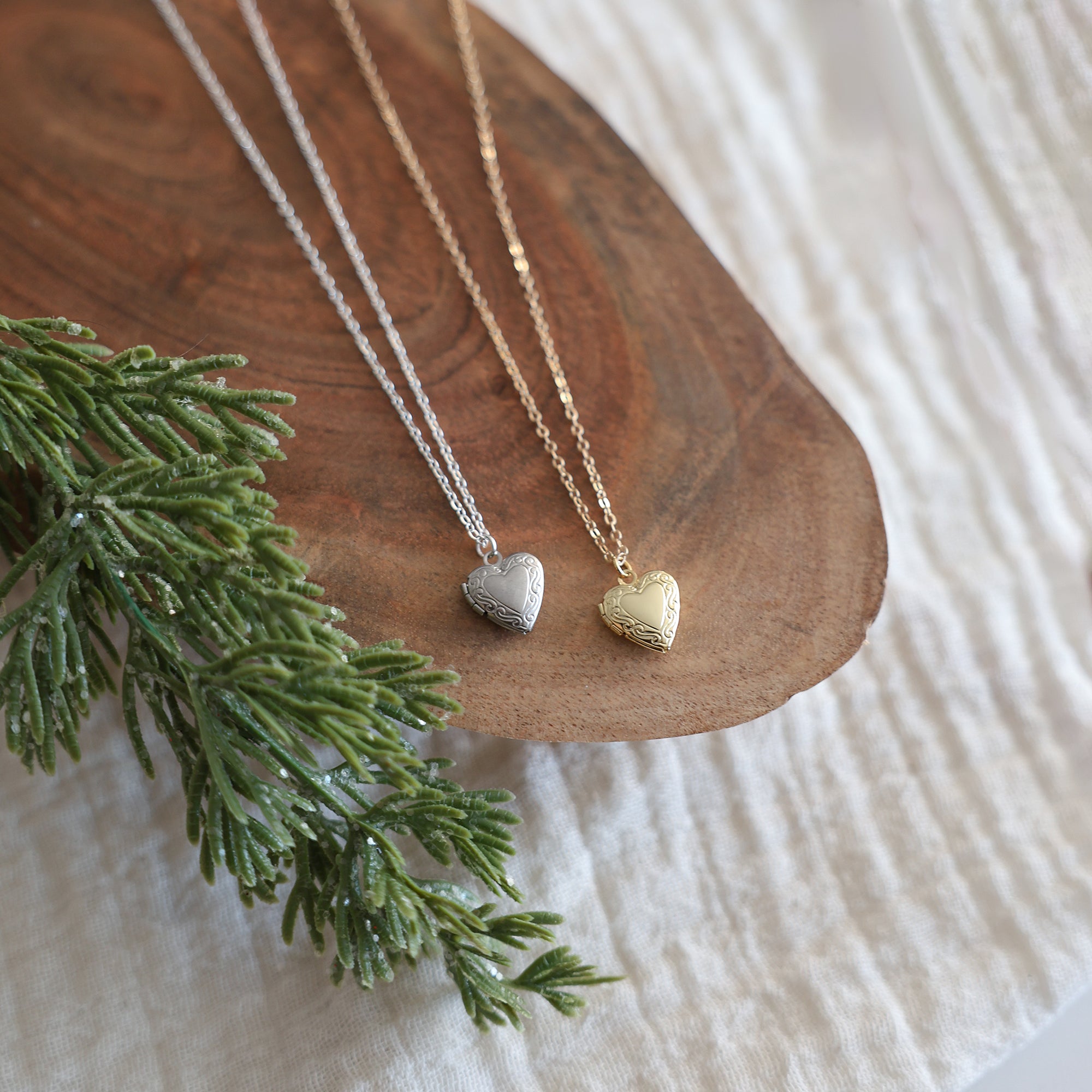 Heart-Shaped Locket Necklace