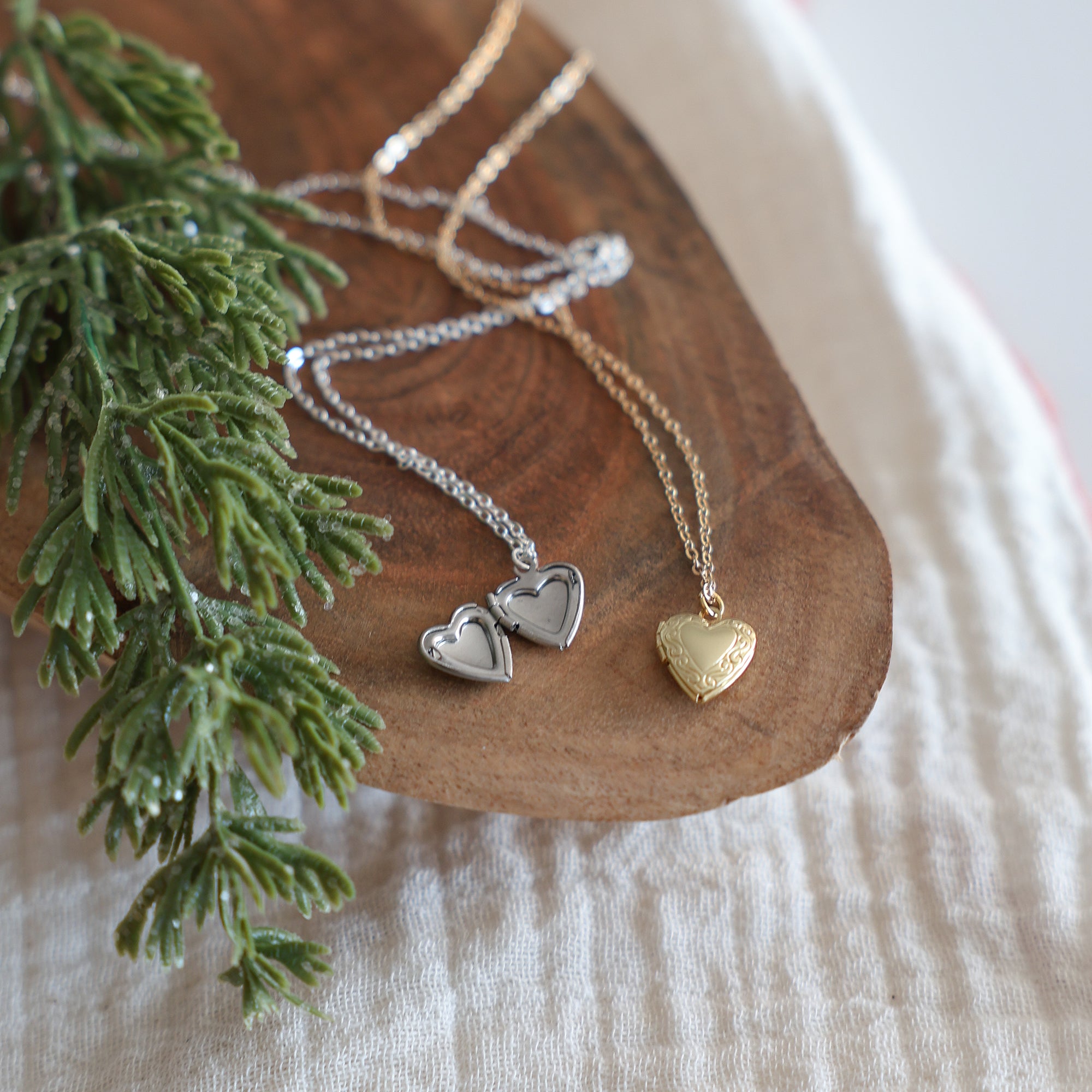 Heart-Shaped Locket Necklace