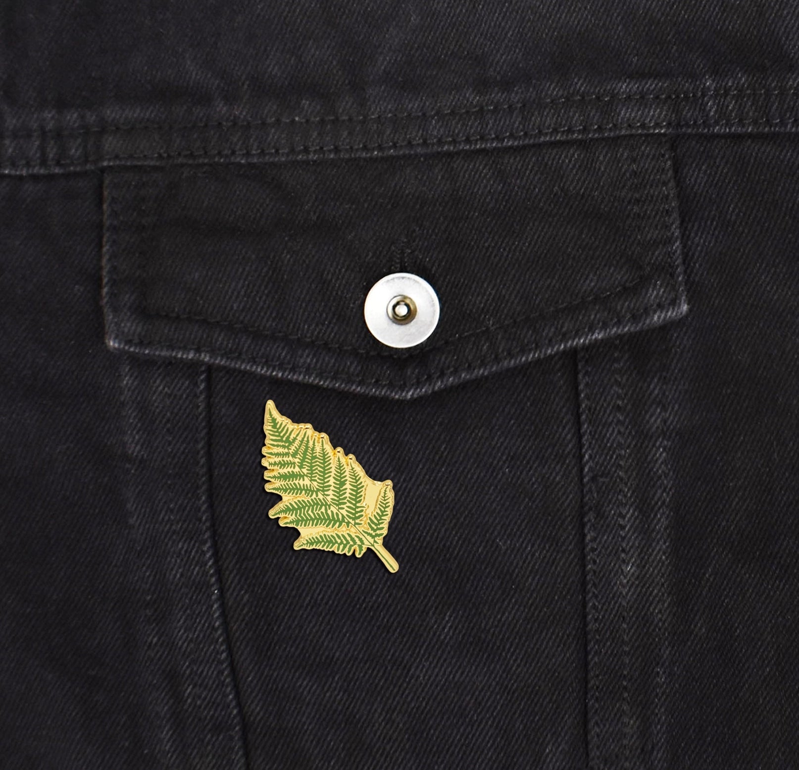 Fern Leaf Enamel Pin