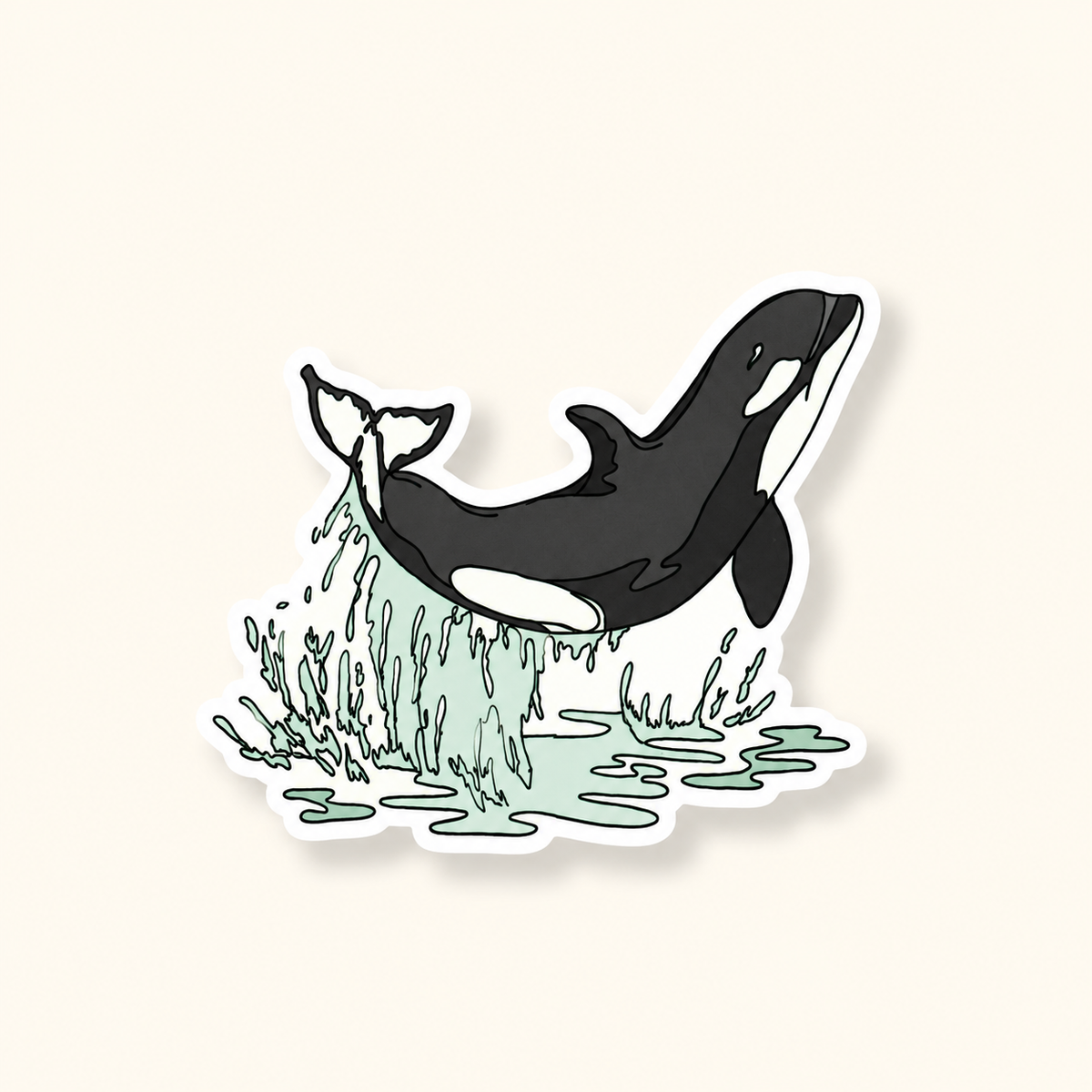 Orca Vinyl Sticker