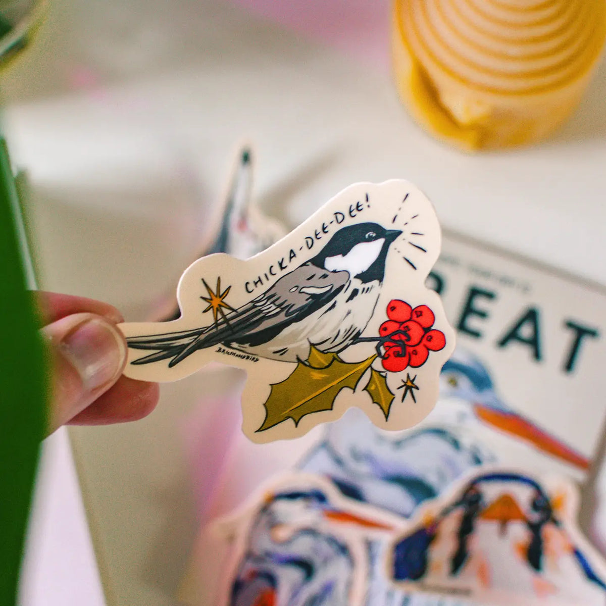Chickadee Vinyl Sticker