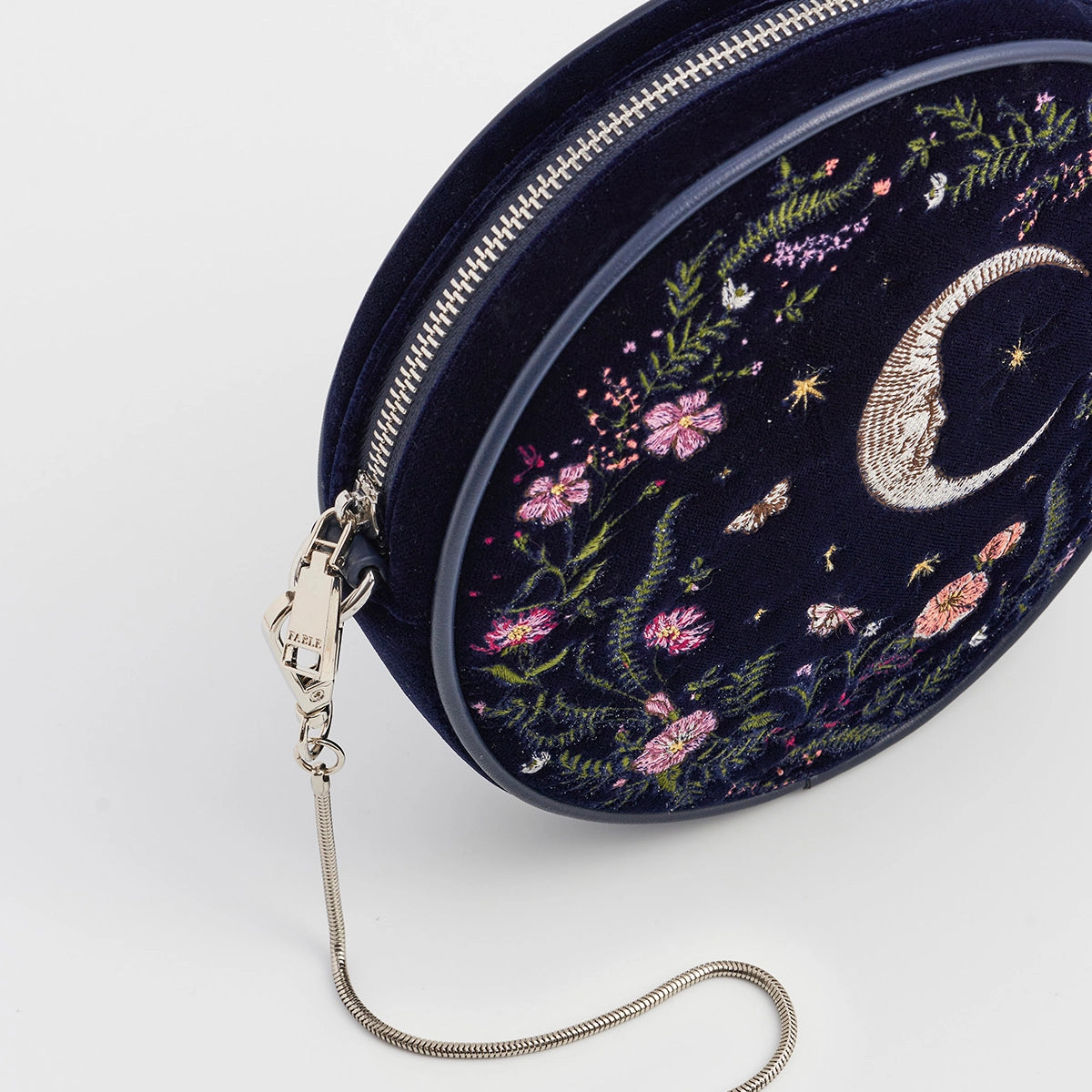 Crescent Moon Embroidered Purse | Fable England
