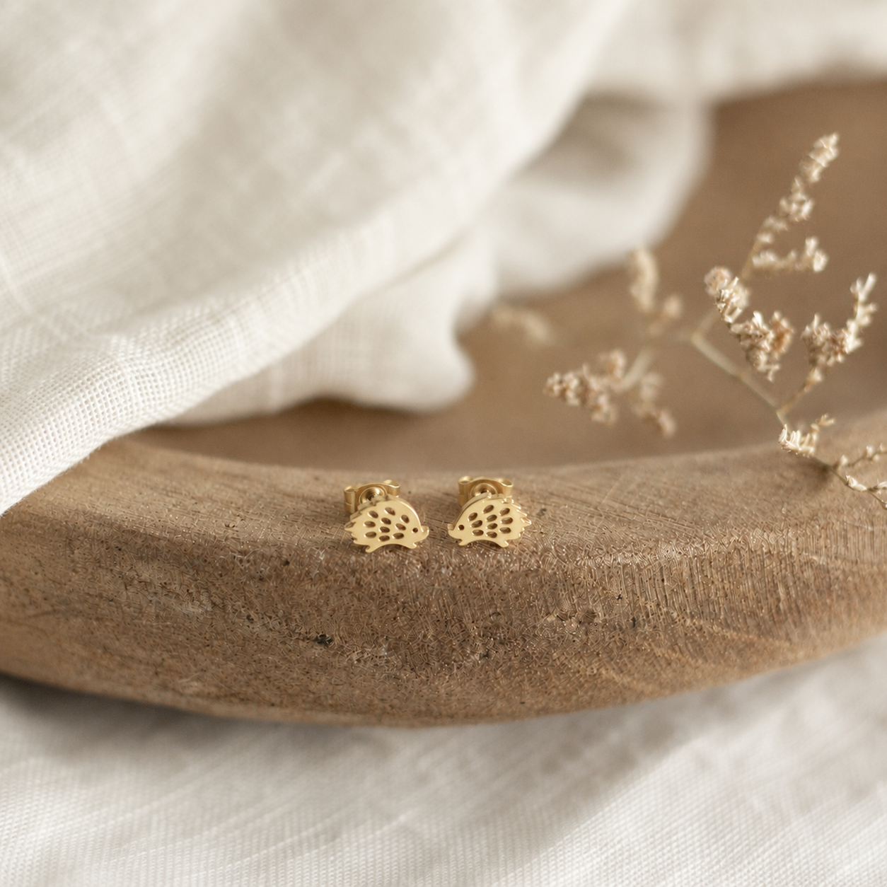 Mini Hedgehog Earrings