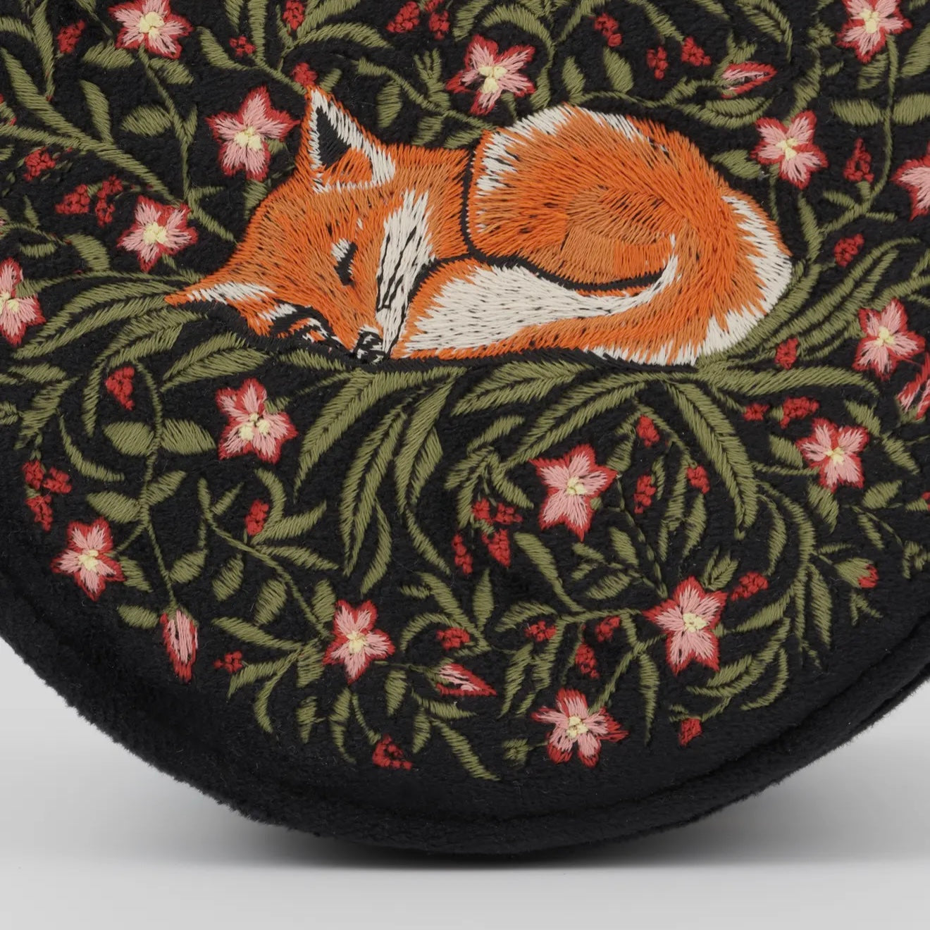 Fox Embroidered Jewellery Box