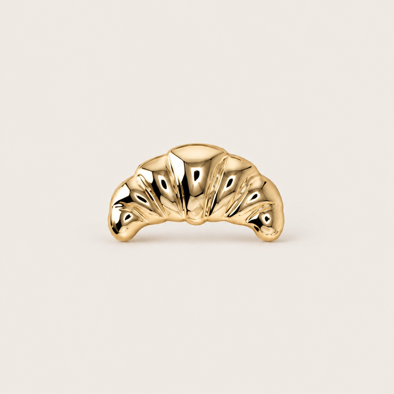 Golden Croissant Pin