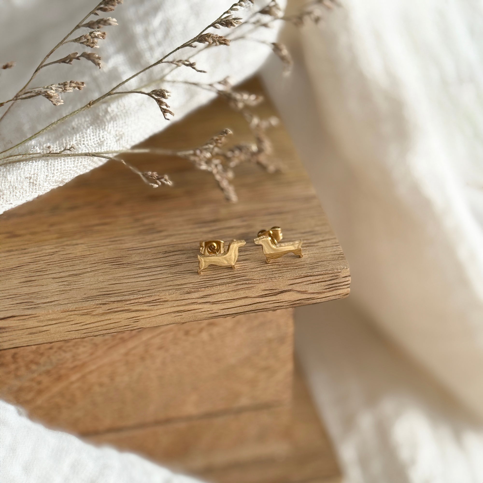 Mini Dachshund Earrings