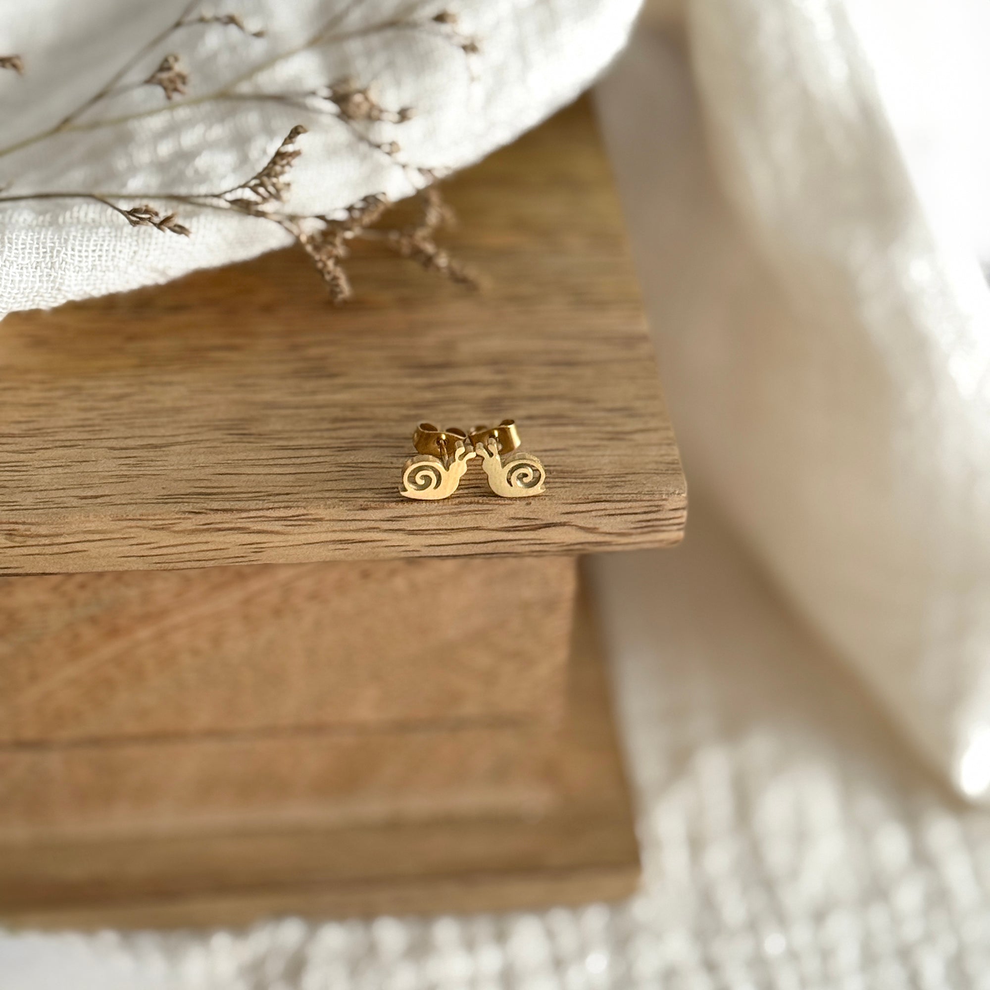 Mini Snail Earrings