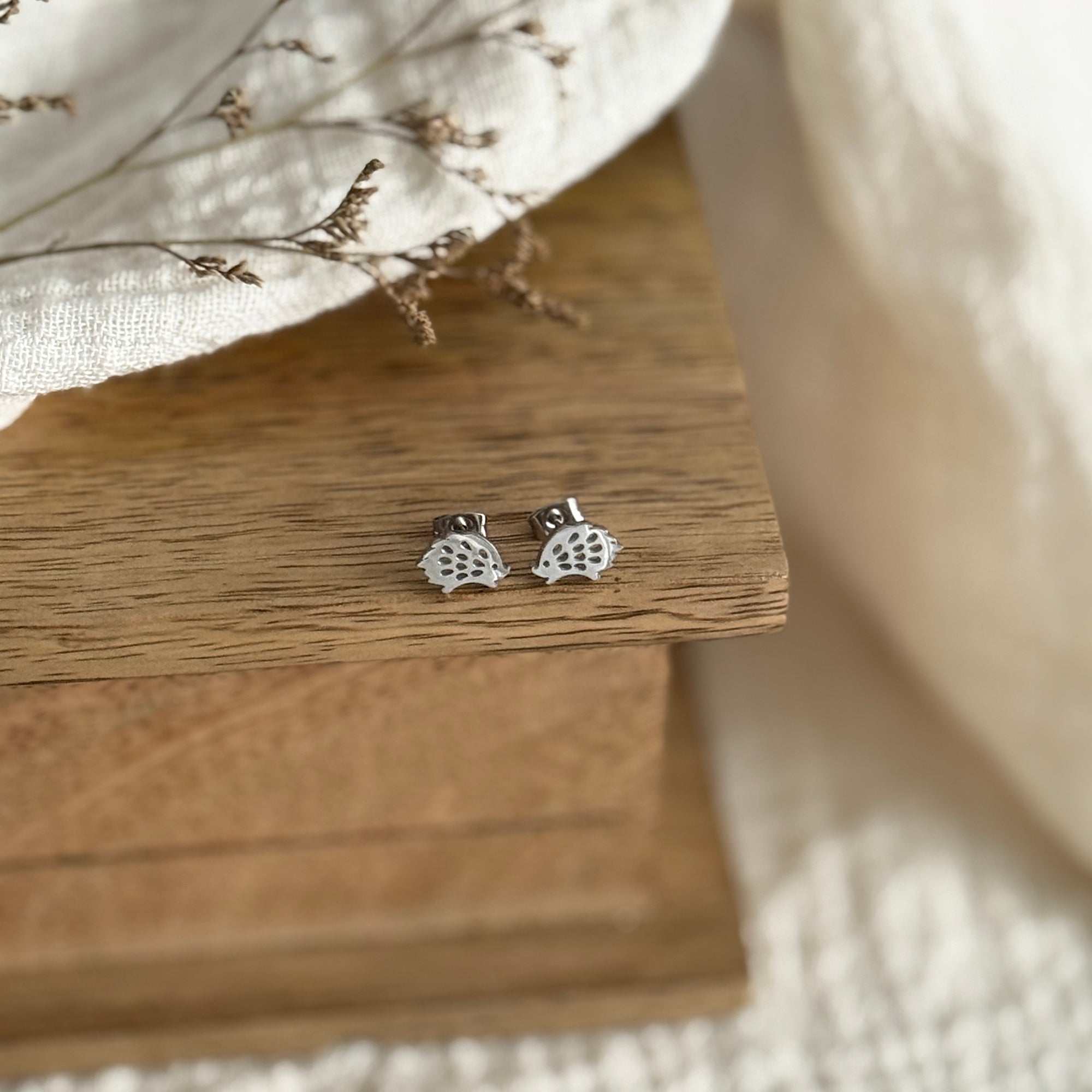 Mini Hedgehog Earrings