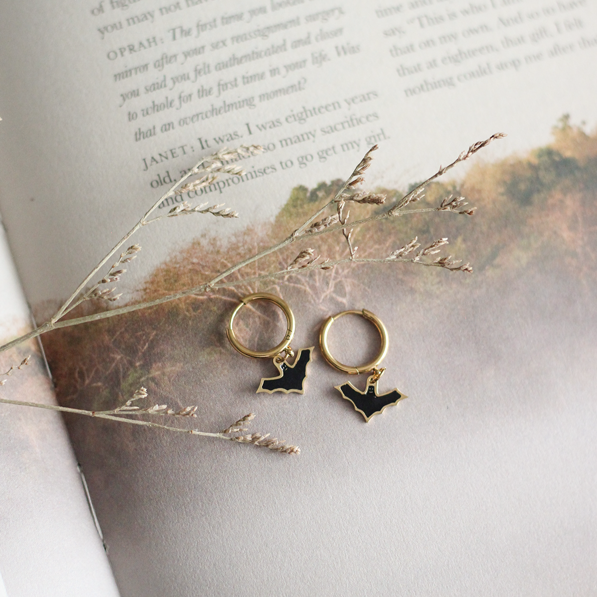 Halloween Huggie Hoops