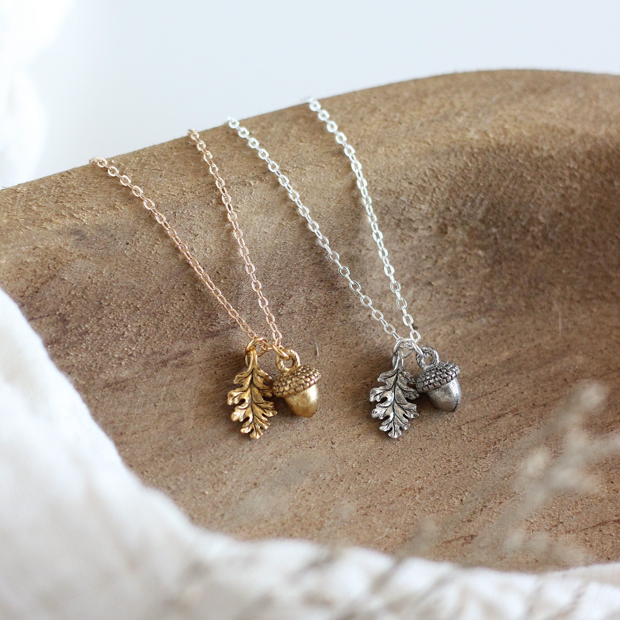 Acorn & Oak Leaf Necklace