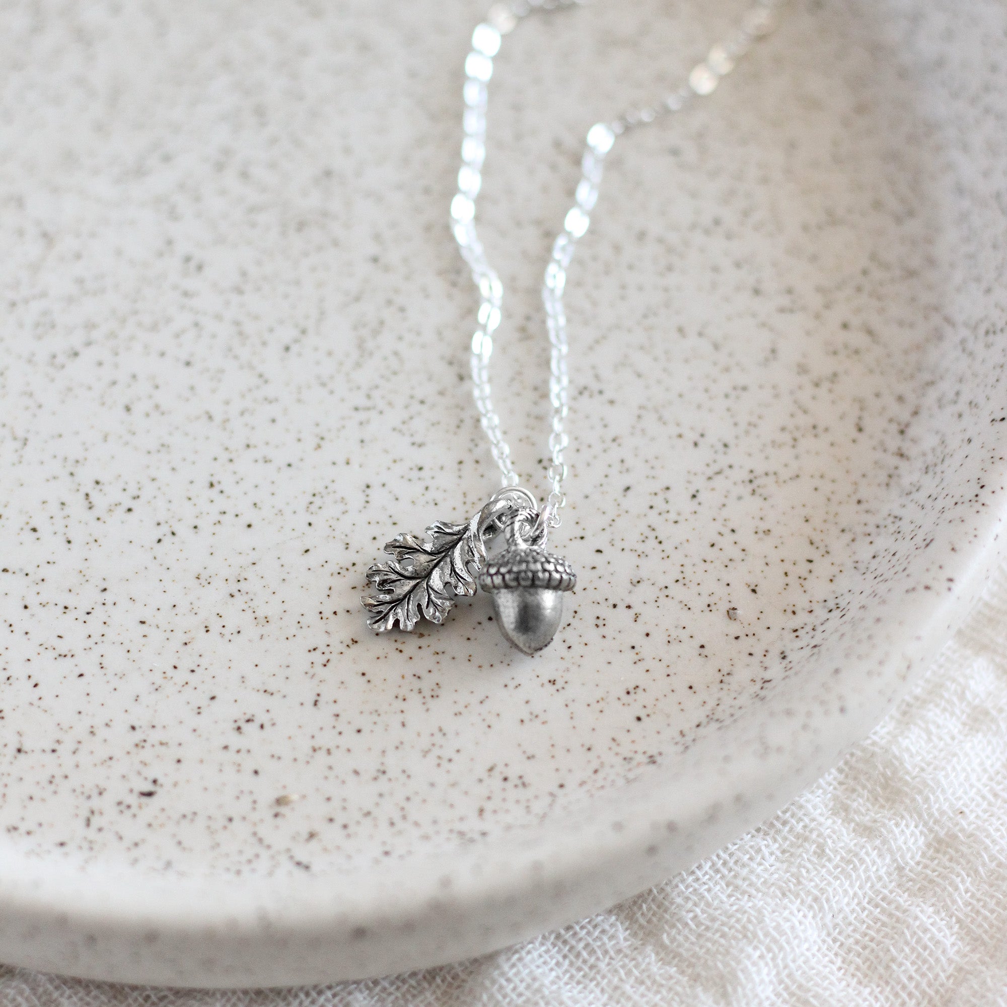 Acorn & Oak Leaf Necklace