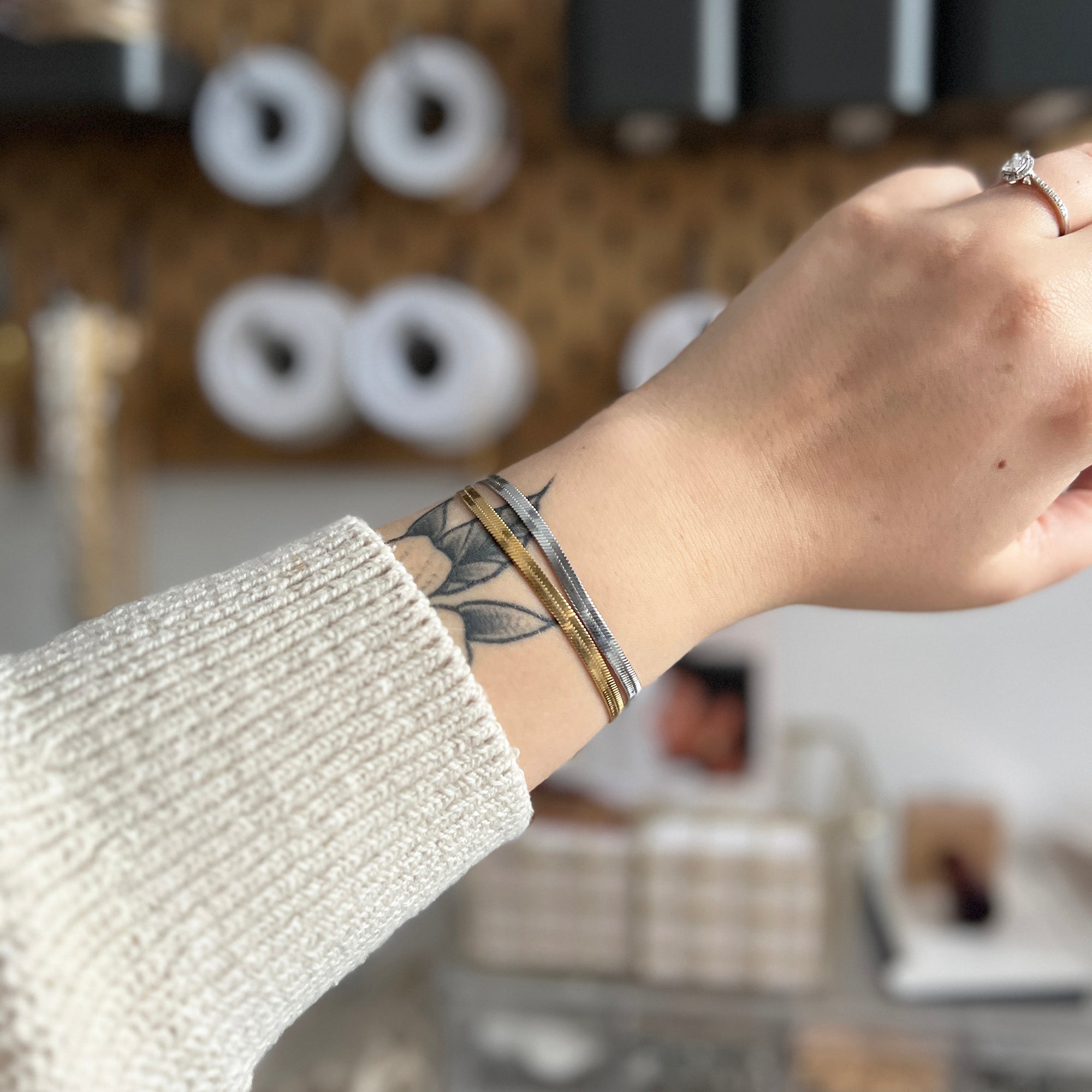 Herringbone Chain Bracelet