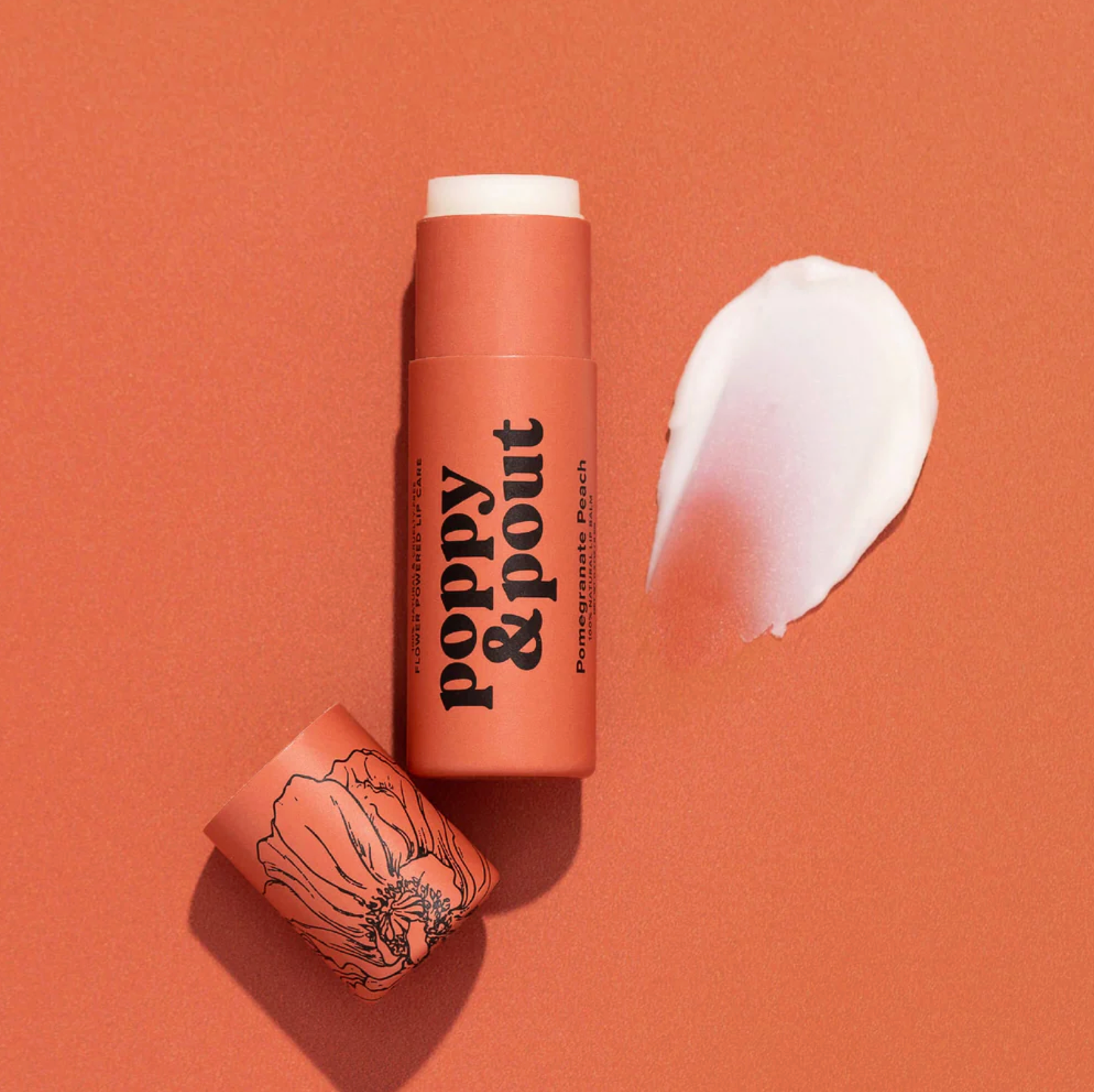 Pomegranate Peach Lip Balm | Poppy & Pout