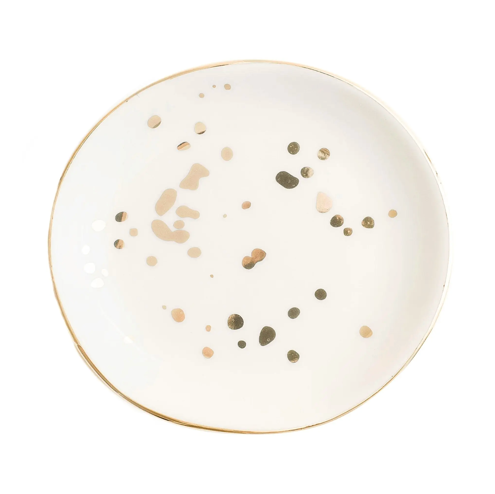Gold Speckled Ring Dish