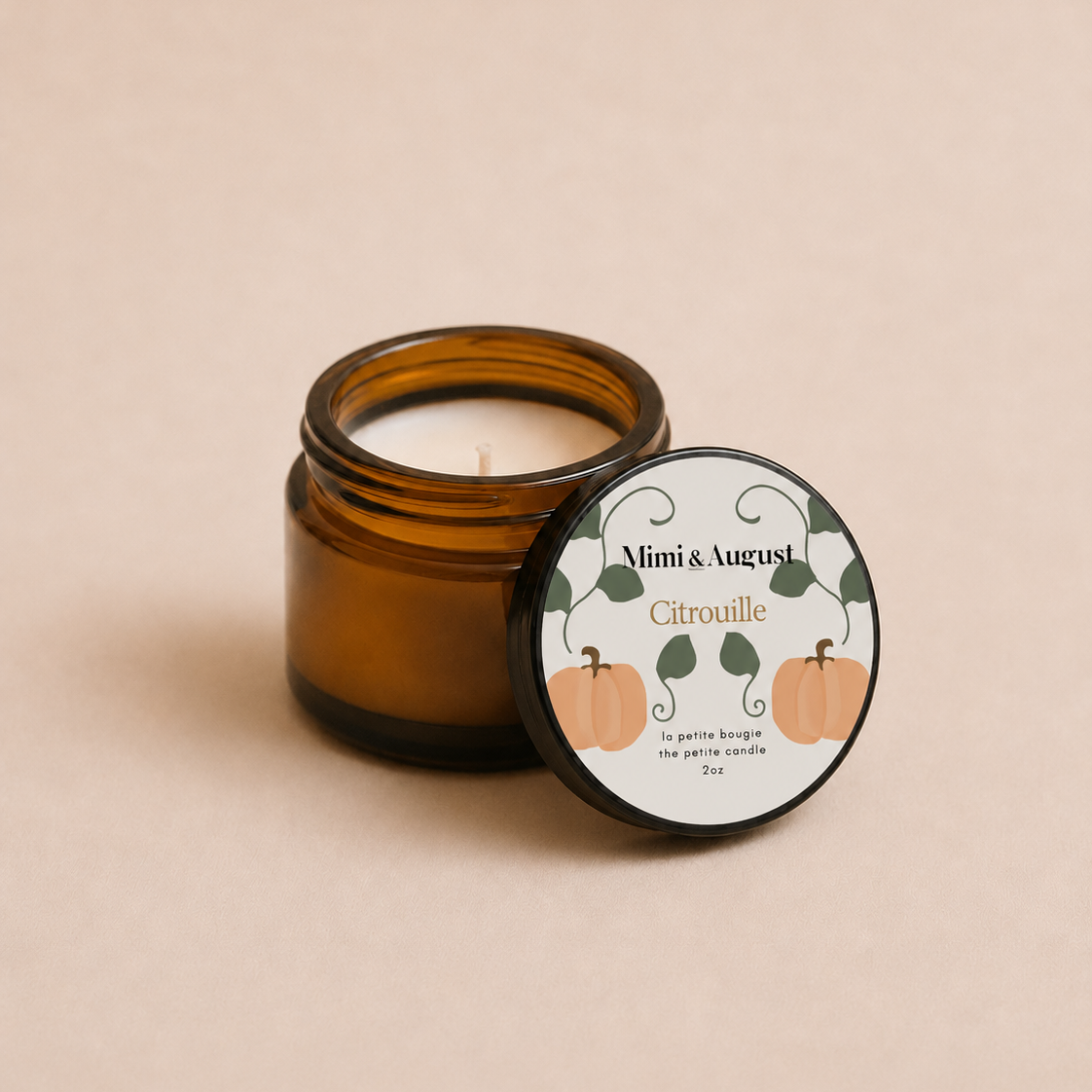 Mini Soy Wax Candle — Pumpkin