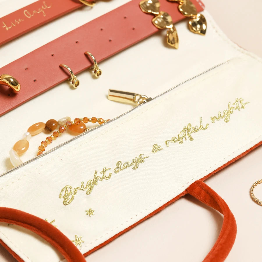 Sun & Moon Velvet Jewellery Roll