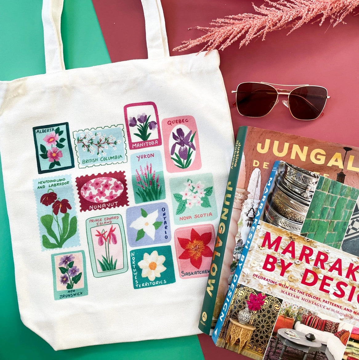 Canadian Provincial Flowers Tote Bag