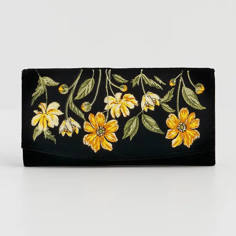 Bontanical Embroidered Wallet | Fable England