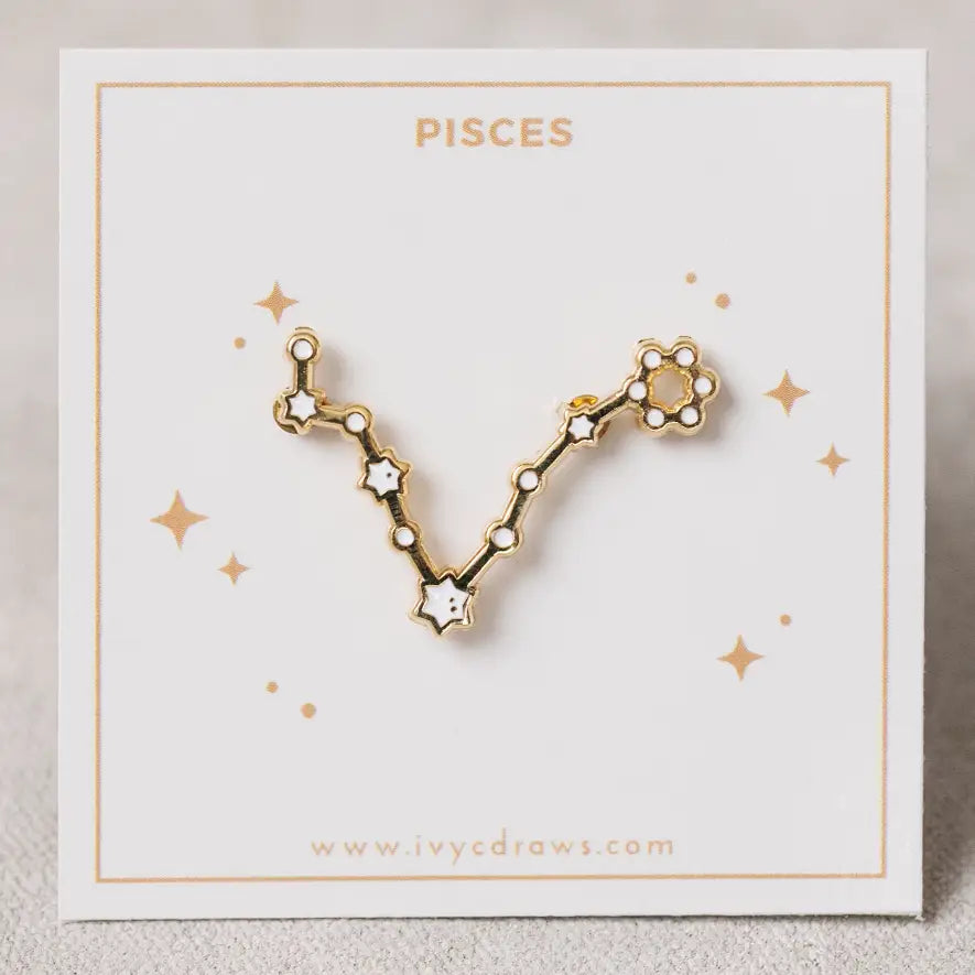 Zodiac Constellation Enamel Pin