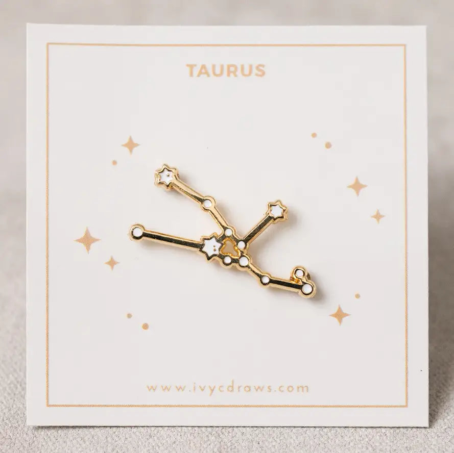 Zodiac Constellation Enamel Pin