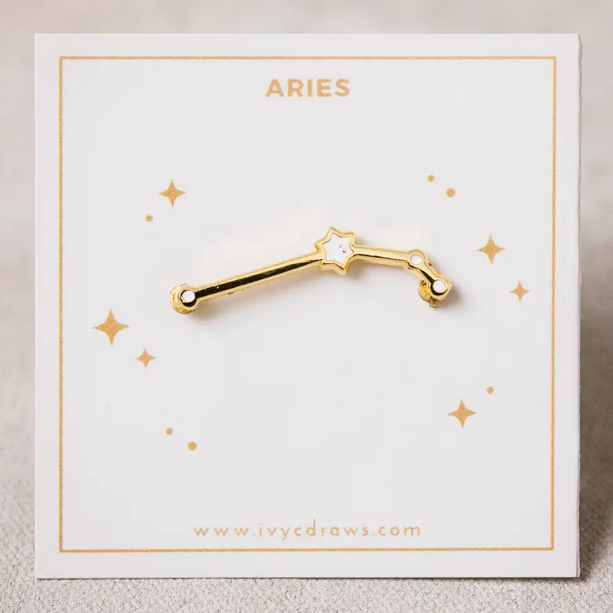 Zodiac Constellation Enamel Pin