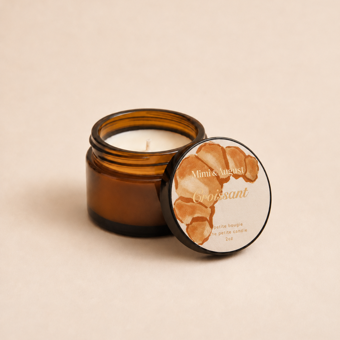 Mini Soy Wax Candle — Croissant