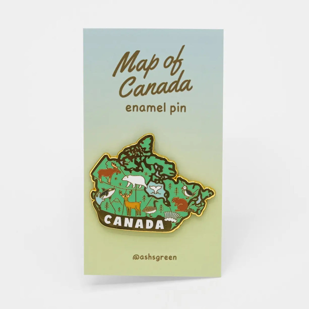 Map of Canada Enamel Pin