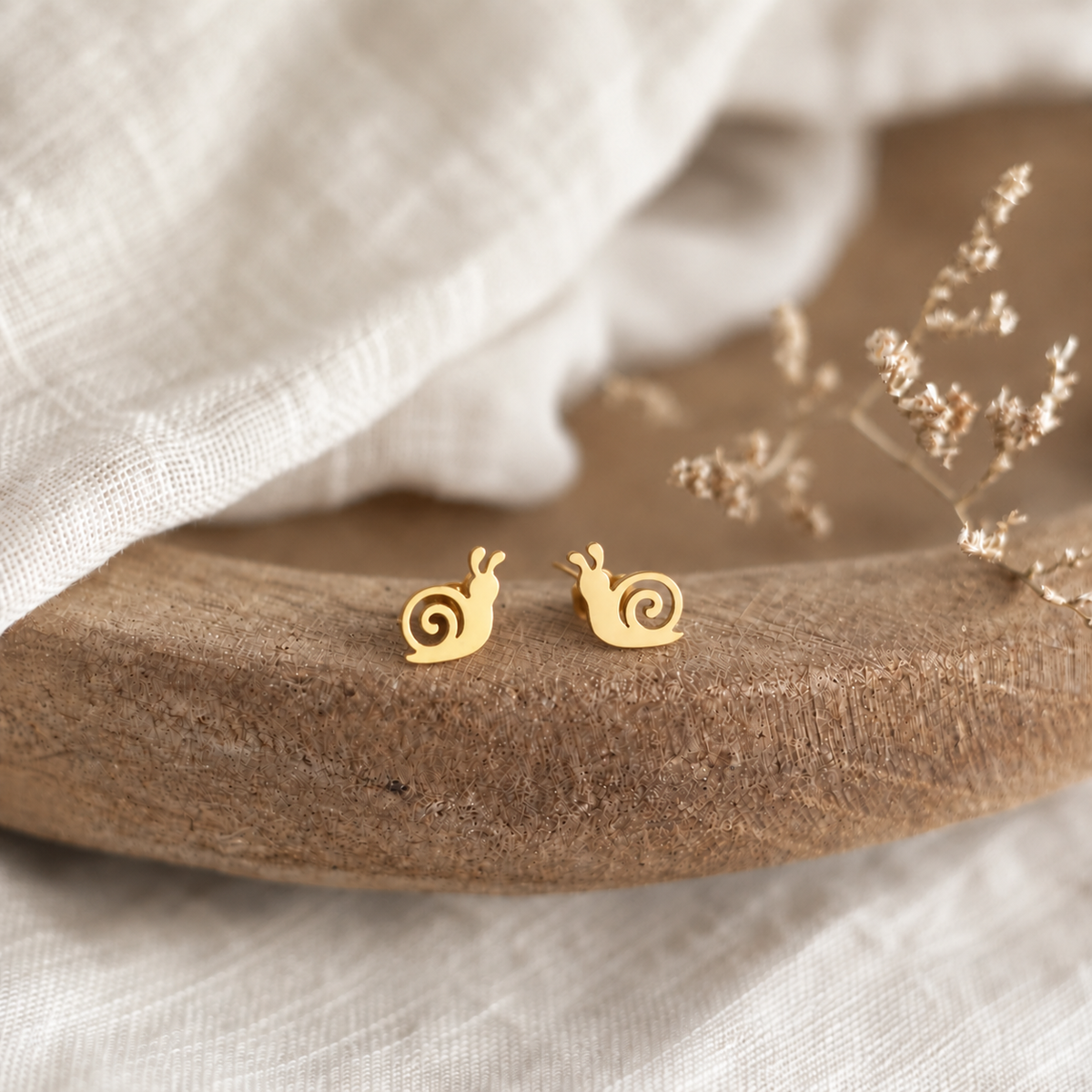 Mini Snail Earrings