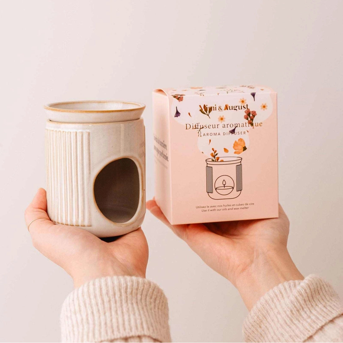 Ribbed Ceramic Aroma Diffuser