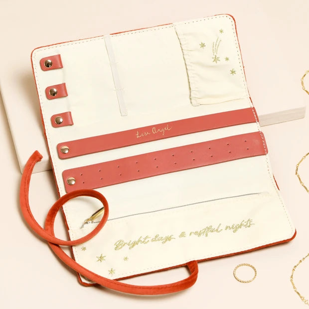 Sun & Moon Velvet Jewellery Roll