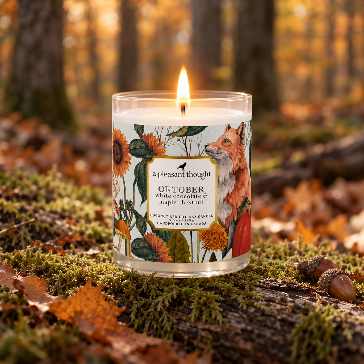 Oktober – White Chocolate & Maple Chestnut Candle