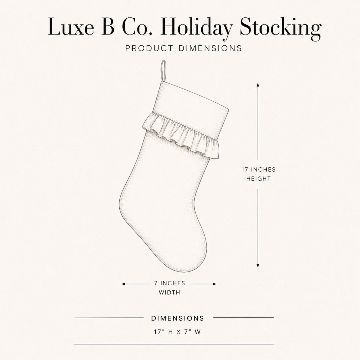 Cotton Holiday Stocking