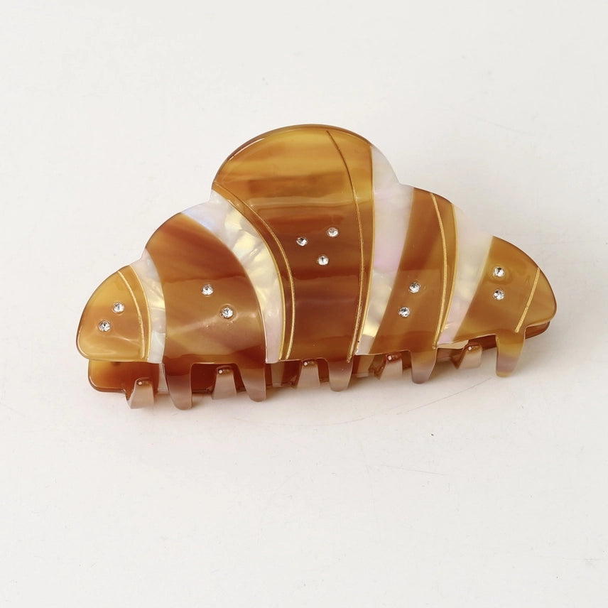 Croissant & Pretzel Hair Clips