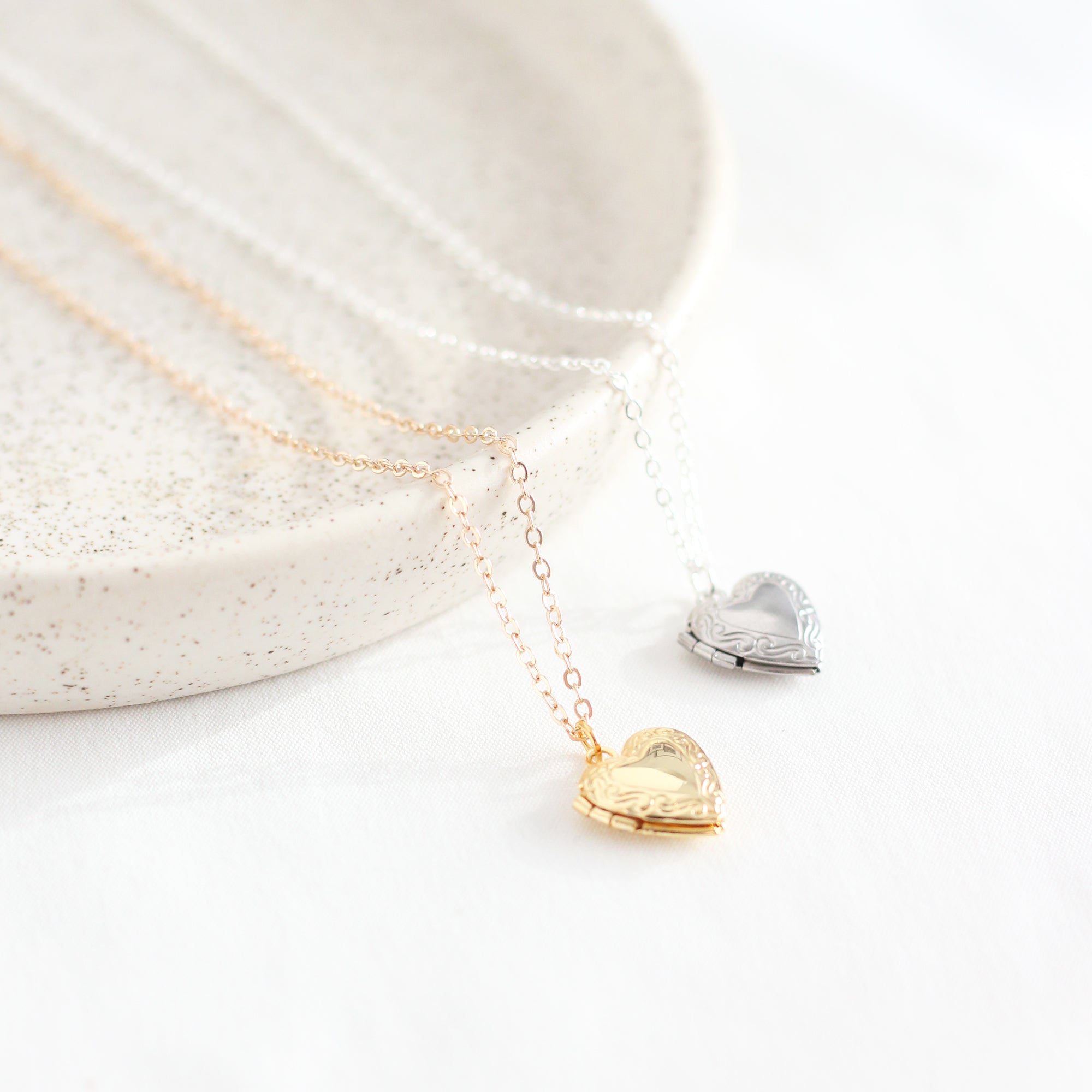 Heart-Shaped Locket Necklace