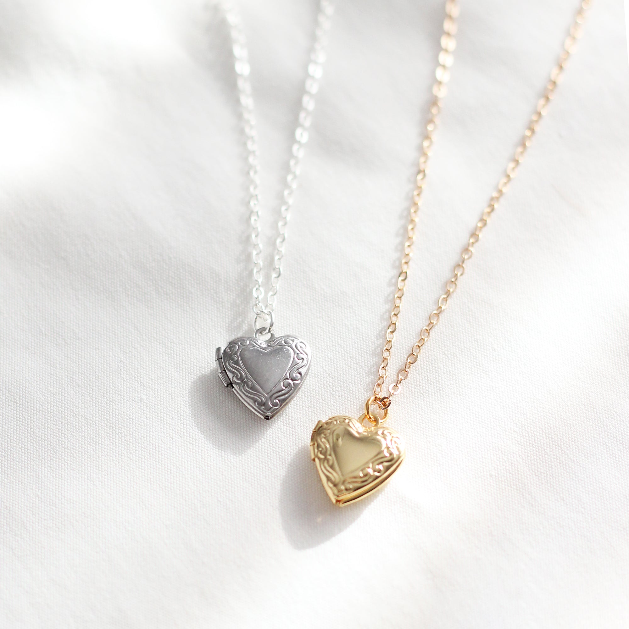 Heart-Shaped Locket Necklace