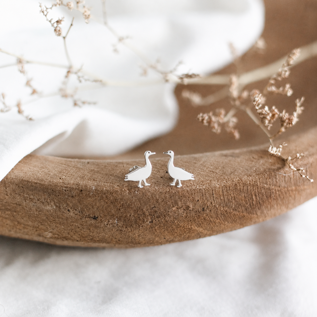 Mini Goose Earrings