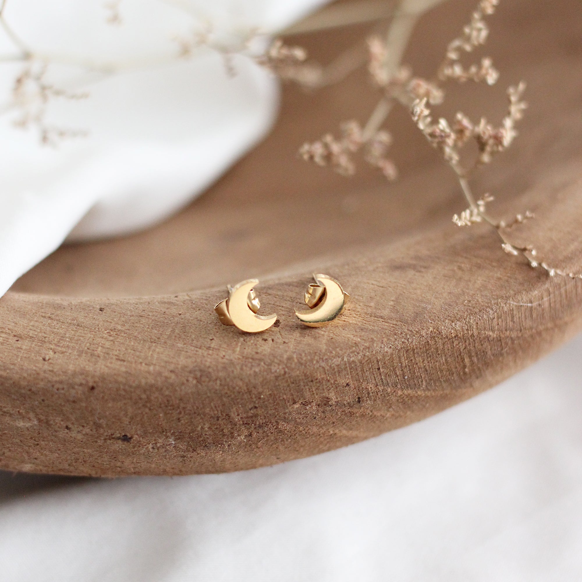 Mini Moon Earrings