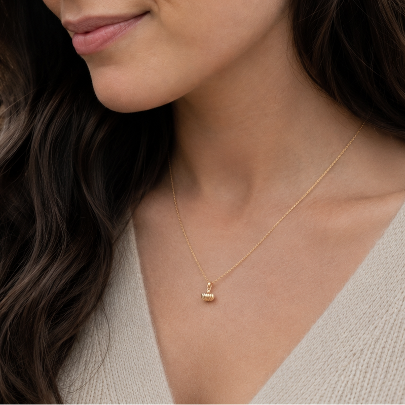 Mini Pumpkin Necklace