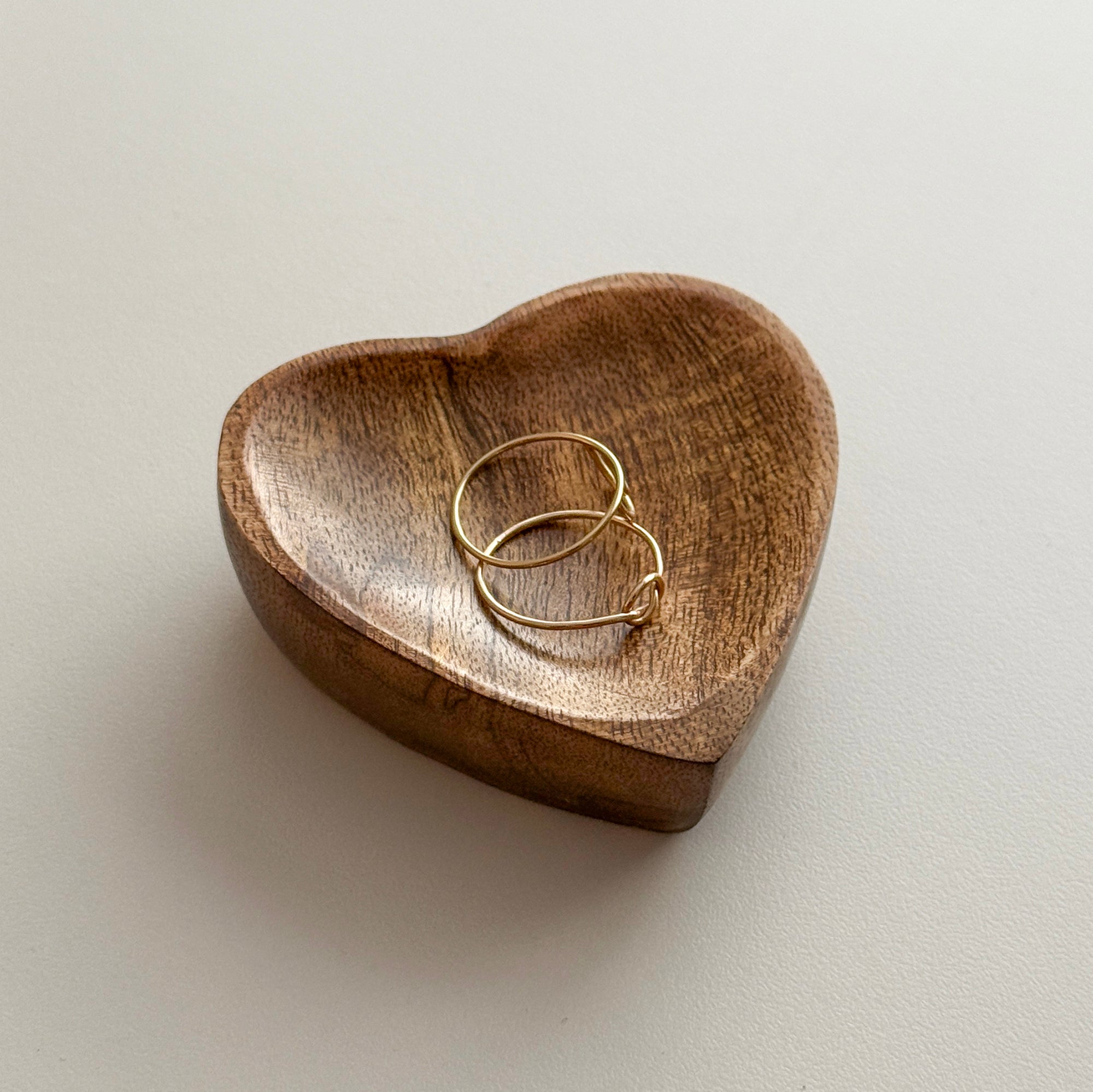 Mini Wood Heart Dish