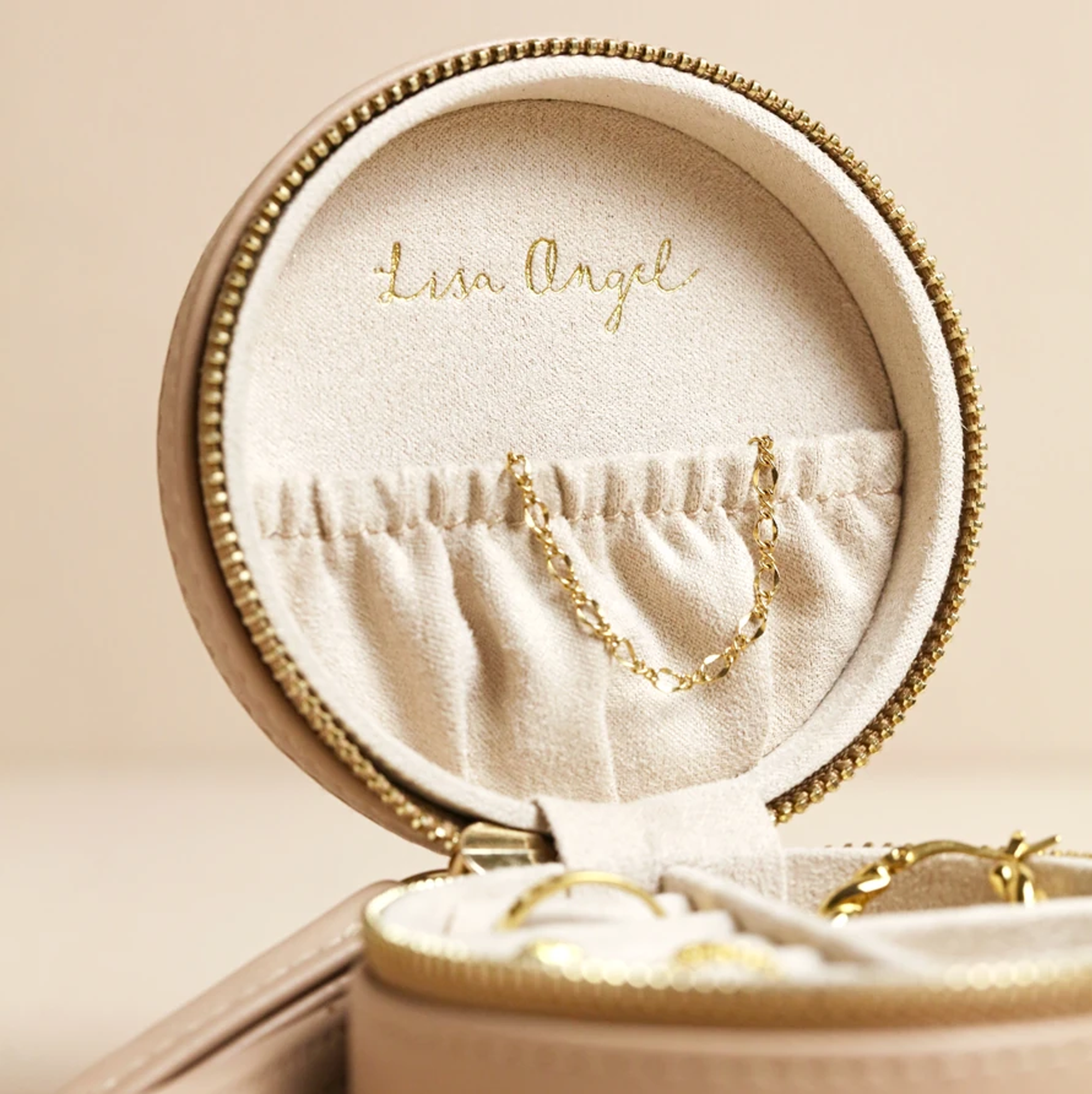 Mini Taupe Travel Case